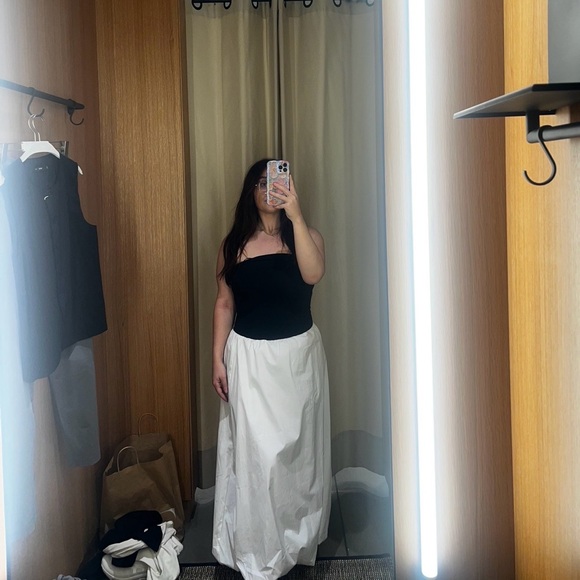 Mango Black and White Sleeveless Dress - Picture 4 of 4